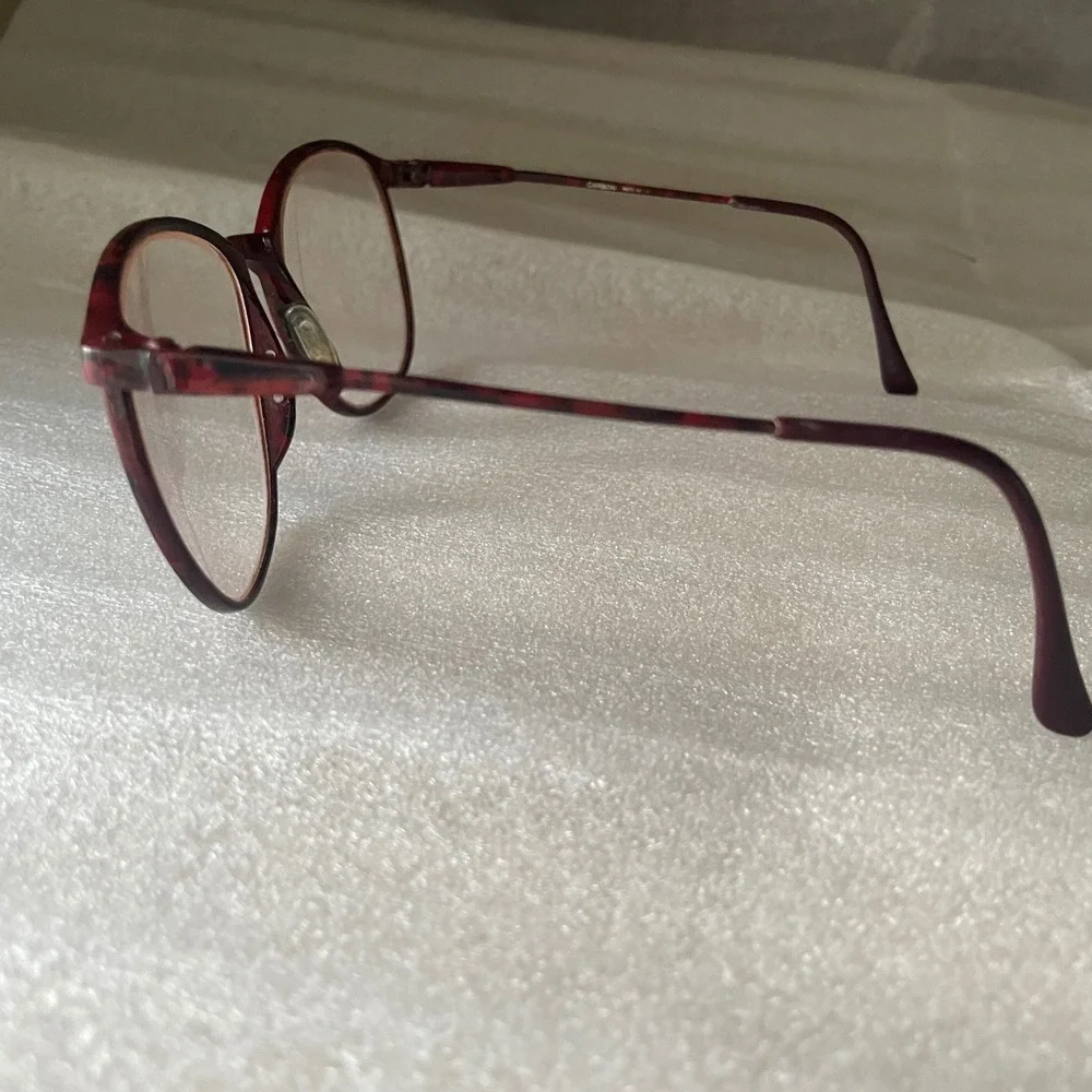 Vtg Liberty Eyeglasses Eye Glasses Frames Retro Frames Only Red Tortoiseshell